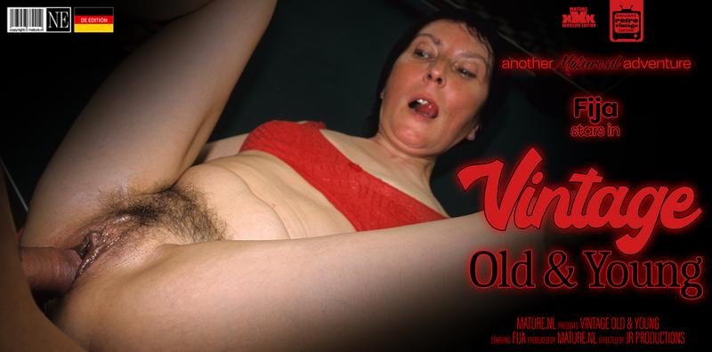 Vintage old & Young sex with hairy MILF Fija